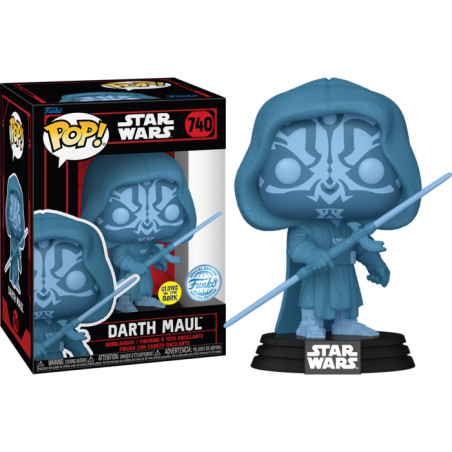 DARTH MAUL HOLO / STAR WARS DARKSIDE / FIGURINE FUNKO POP / EXCLUSIVE SPECIALTY SERIES / GITD