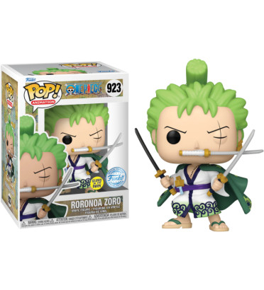 RORONOA ZORO WITH SWORDS / ONE PIECE / FIGURINE FUNKO POP / EXCLUSIVE SPECIAL EDITION / GITD