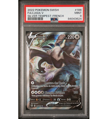 CARTE LUGIA ALTERNATIVE TEMPETE ARGENTEE 186/195 / PSA 9