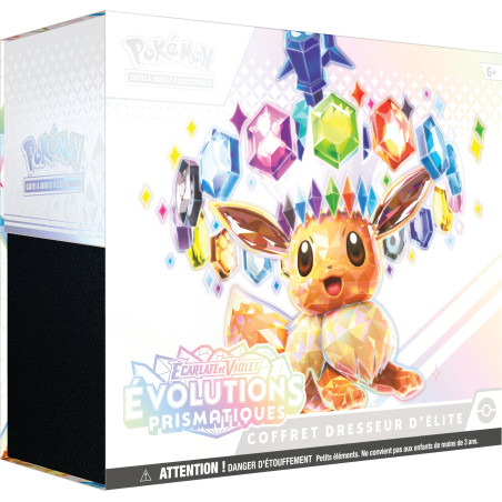 COFFRET DRESSEUR D'ELITE EVOLUTIONS PRISMATIQUES EV8.5 / CARTE POKEMON VF