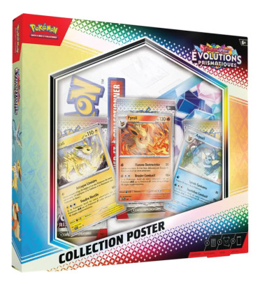 COFFRET POSTER EVOLUTIONS PRISMATIQUES EV8.5 / CARTE POKEMON VF