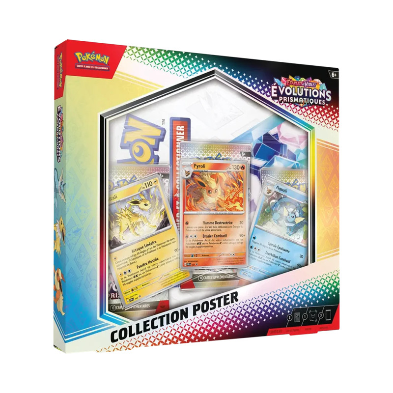 COFFRET POSTER EVOLUTIONS PRISMATIQUES EV8.5 / CARTE POKEMON VF