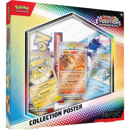 COFFRET POSTER EVOLUTIONS PRISMATIQUES EV8.5 / CARTE POKEMON VF