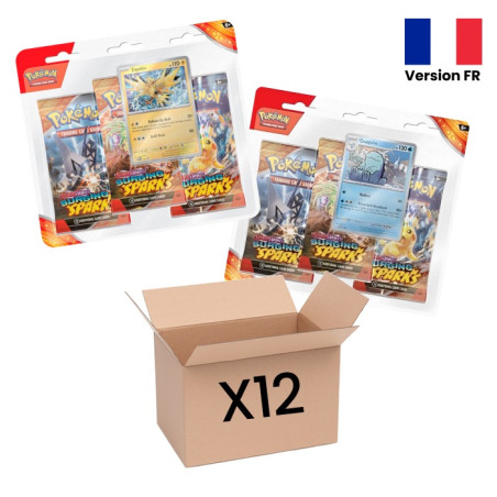 CASE DE 12 TRIPACKS EV08 ETINCELLES DEFERLANTES / CARTE POKEMON VF