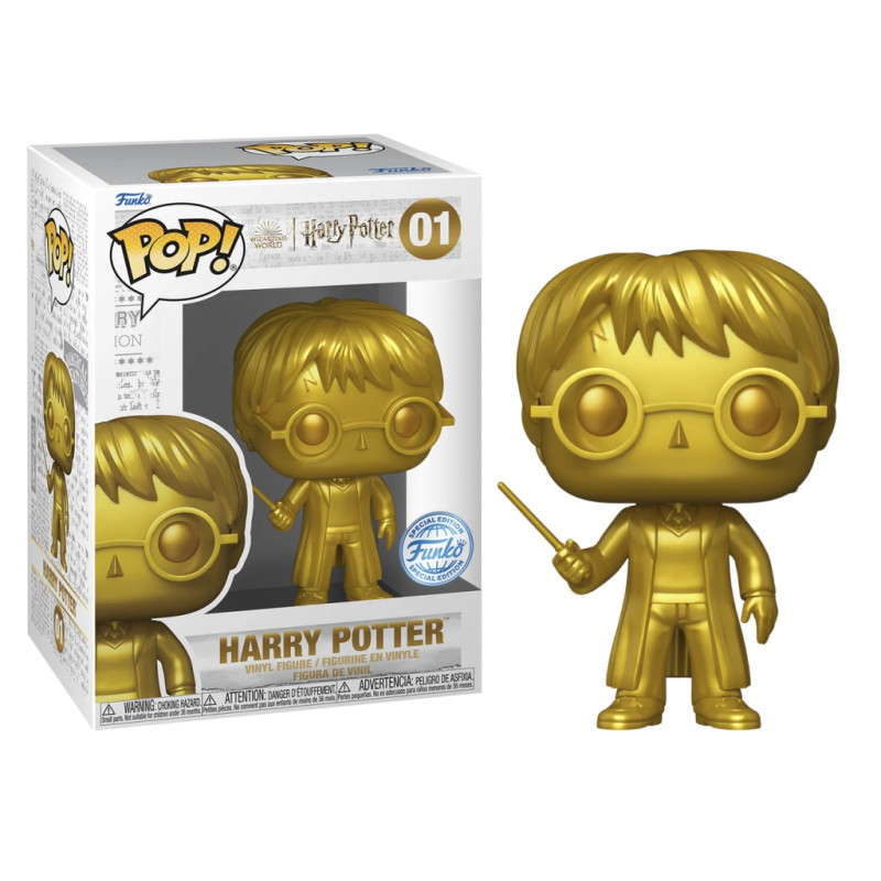 HARRY POTTER GOLD / HARRY POTTER / FIGURINE FUNKO POP / EXCLUSIVE SPECIAL EDITION