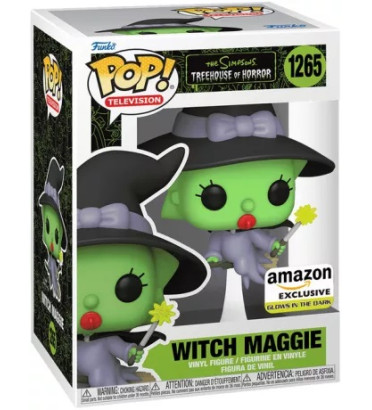 WITCH MAGGIE / LES SIMPSONS / FIGURINE FUNKO POP / EXCLUSIVE AMAZON / GITD