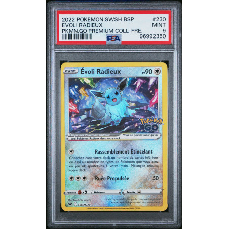 CARTE EVOLI RADIEUX POKEMON GO SWSH230 / PSA 9