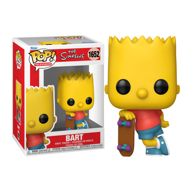 BART WITH SKATEBOARD / LES SIMPSONS / FIGURINE FUNKO POP