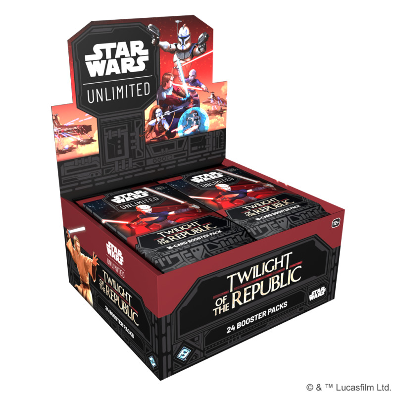 DISPLAY DE 24 BOOSTERS STAR WARS UNLIMITED TWILIGHT OF THE REPUBLIC / CARTE ANGLAISE