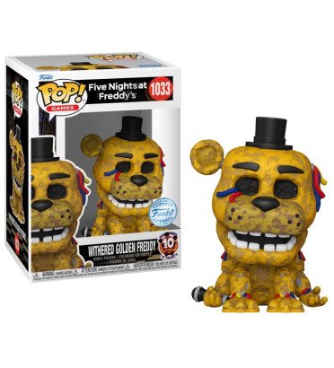 WHITERED GOLDEN FREDDY / FIVE NIGHTS AT FREDDYS / FIGURINE FUNKO POP / EXCLUSIVE SPECIAL EDITION