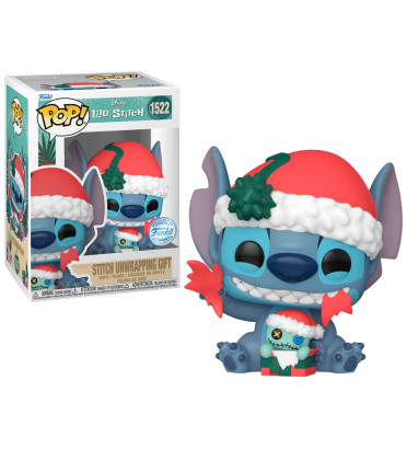 STITCH UNWRAPPING GIFT / LILO ET STITCH / FIGURINE FUNKO POP / EXCLUSIVE SPECIAL EDITION