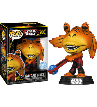 JAR JAR BINKS AVEC BOULE BOOMA RETRO / STAR WARS EPISODE 1 / FIGURINE FUNKO POP / EXCLUSIVE SPECIAL EDITION