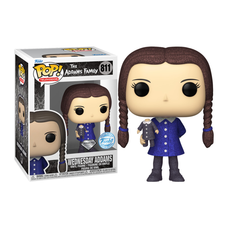 WEDNESDAY ADDAMS / LA FAMILLE ADDAMS / FIGURINE FUNKO POP / EXCLUSIVE SPECIAL EDITION / DIAMOND