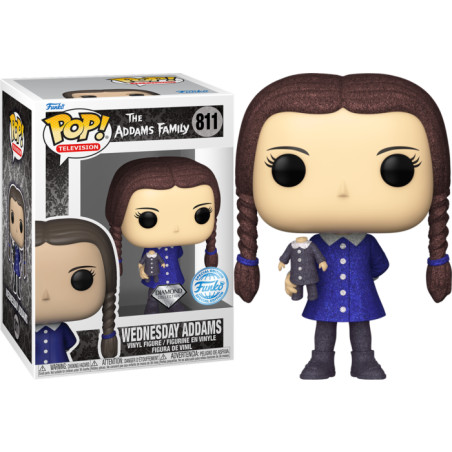 WEDNESDAY ADDAMS / LA FAMILLE ADDAMS / FIGURINE FUNKO POP / EXCLUSIVE SPECIAL EDITION / DIAMOND