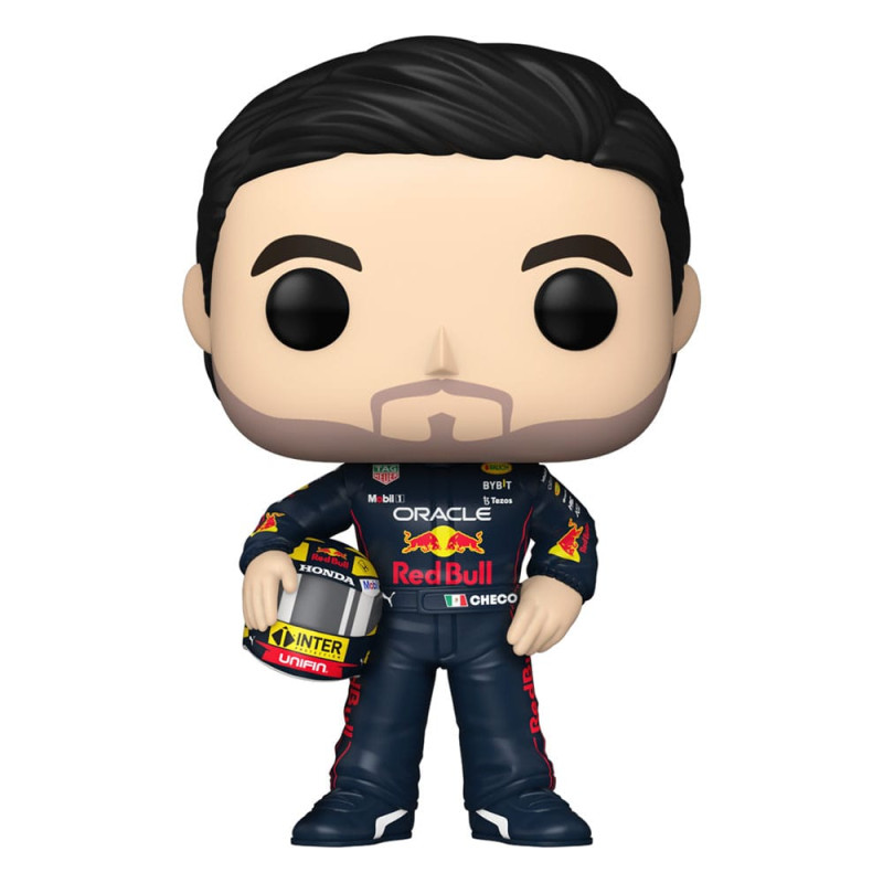 SERGIO PEREZ AVEC CASQUE / RED BULL / FIGURINE FUNKO POP / EXCLUSIVE SPECIAL EDITION