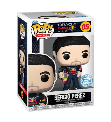 SERGIO PEREZ AVEC CASQUE / RED BULL / FIGURINE FUNKO POP / EXCLUSIVE SPECIAL EDITION