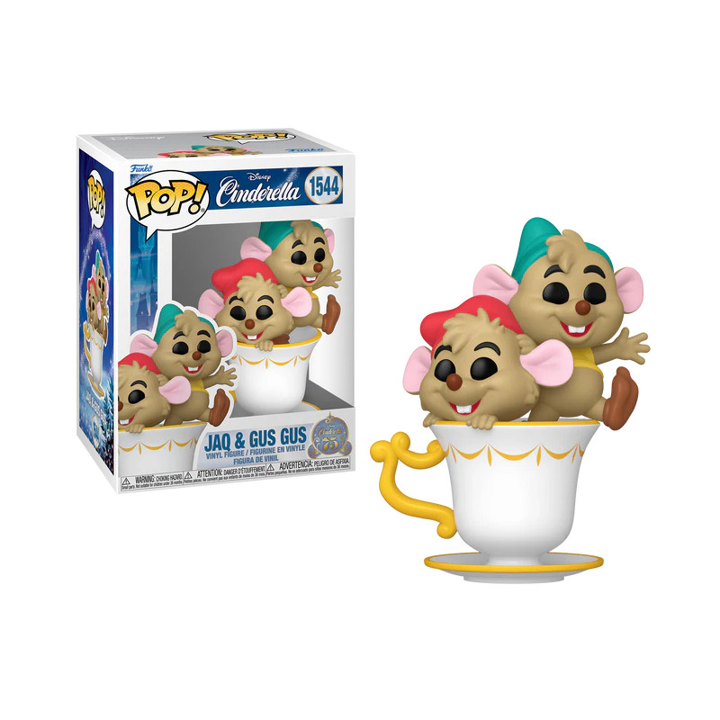 JAQ ET GUS GUS / CENDRILLON 75TH / FIGURINE FUNKO POP