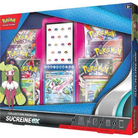 COFFRET COLLECTION PREMIUM SUCREINE EX / CARTE POKEMON VF