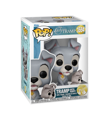 TRAMP WITH PUPPY / LA BELLE ET LE CLOCHARD / FIGURINE FUNKO POP