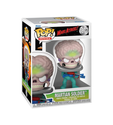 MARTIAN SOLDIER WITH ATOMIC RAY GUN / MARS ATTACKS / FIGURINE FUNKO POP