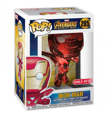 IRON MAN ROUGE CHROME / AVENGERS INFINITY WAR / FIGURINE FUNKO POP / EXCLUSIVE SPECIAL EDITION