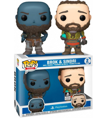 2 PACK BROC AND SINDRI / GOD OF WAR / FIGURINE FUNKO POP / EXCLUSIVE SPECIAL EDITION